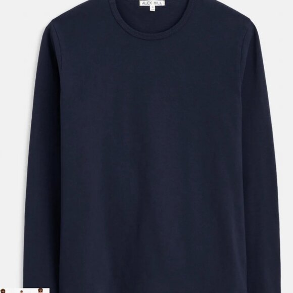 Alex Mill Navy Crew Neck Tee - Picture 6 of 7